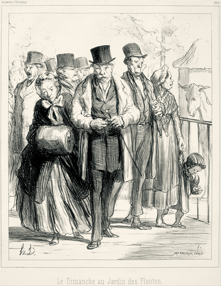  奥诺雷·杜米埃 Honore Daumier ——植物园艺术家的纪念周日